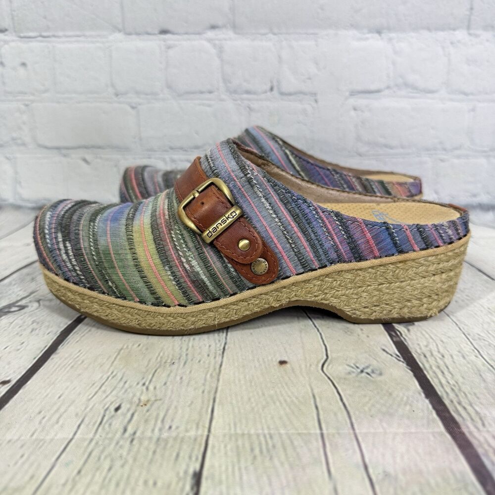 Dansko Mules Women Size 6.5-7 Us 37 Eu Multicolor… - image 8